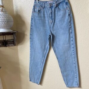 Zara Light Blue Straight Leg Jeans